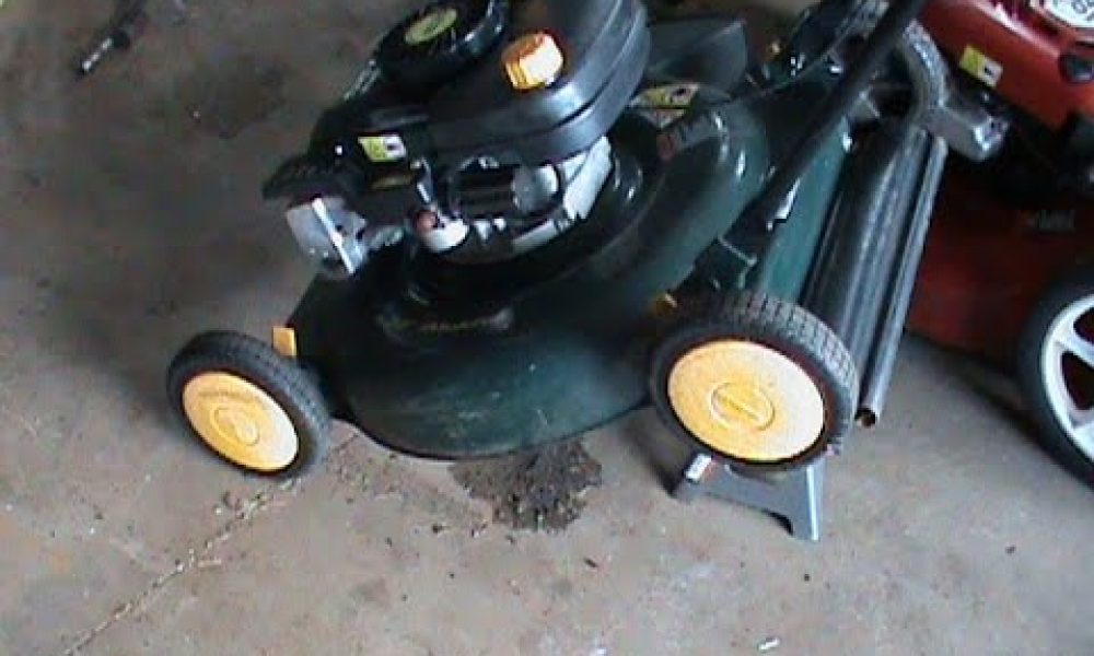 How to stop your lawnmower from dripping oil