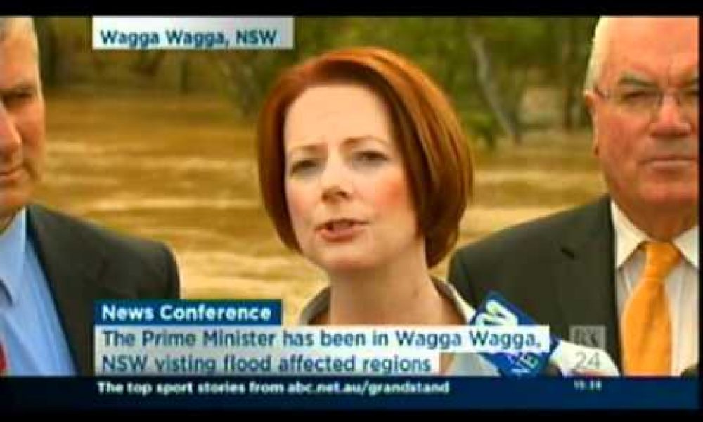 Visit to flood affected Wagga Wagga