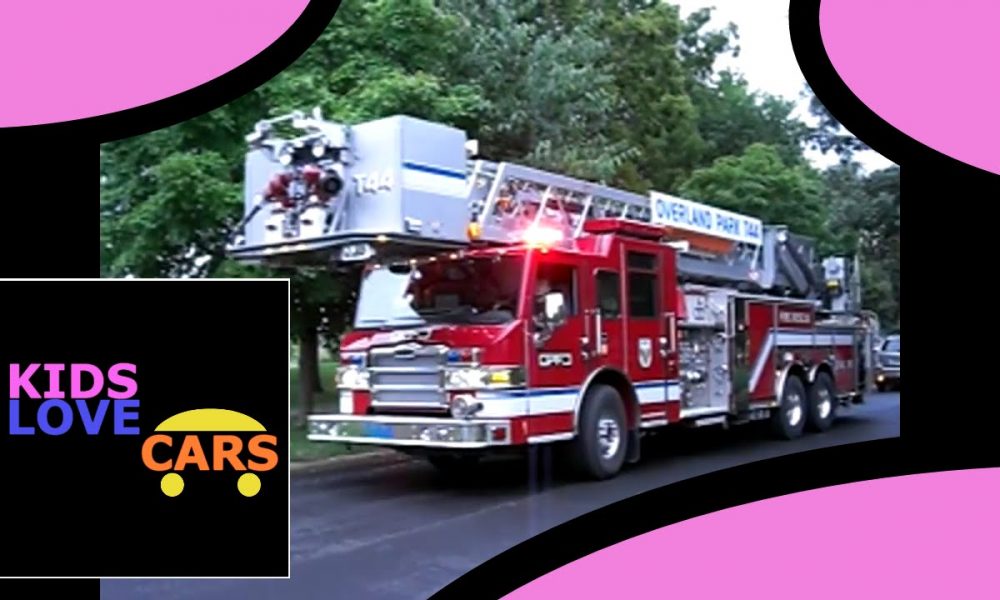 Real Fire Trucks with Sirens for Children Kids | Fire Trucks in Action Responding | Kids Love Cars 4
