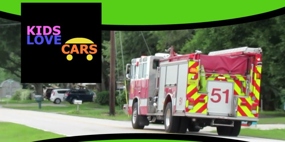 Real Fire Trucks with Sirens for Children Kids | Fire Trucks in Action Responding | Kids Love Cars 3