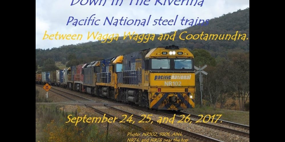 Down In The Riverina – PN’s MW2/WM2 steel train between Wagga and Cootamundra. September 2017