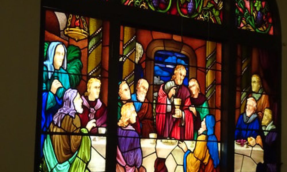 Wagga Wagga. Beautiful stained glass window in the Anglican Church.