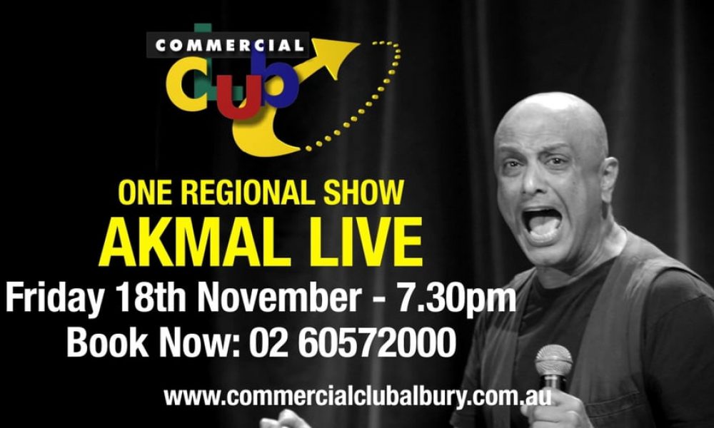 AKMAL live at the Commercial Club Albury – November, 18th 2016 7.30pm