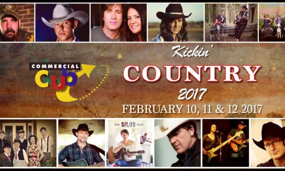Kickin’ Country 2017 at the Commercial Club Albury starring The Bushwackers, Sara Storer, Travis Sinclair and many more