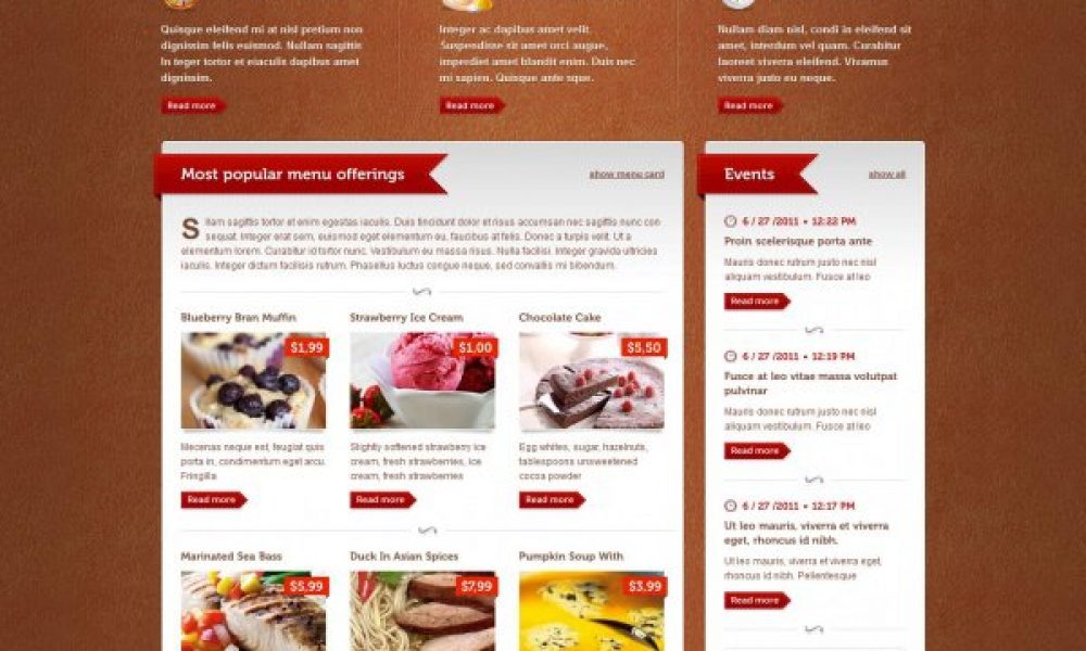 Restaurant WordPress Theme – Bordeaux